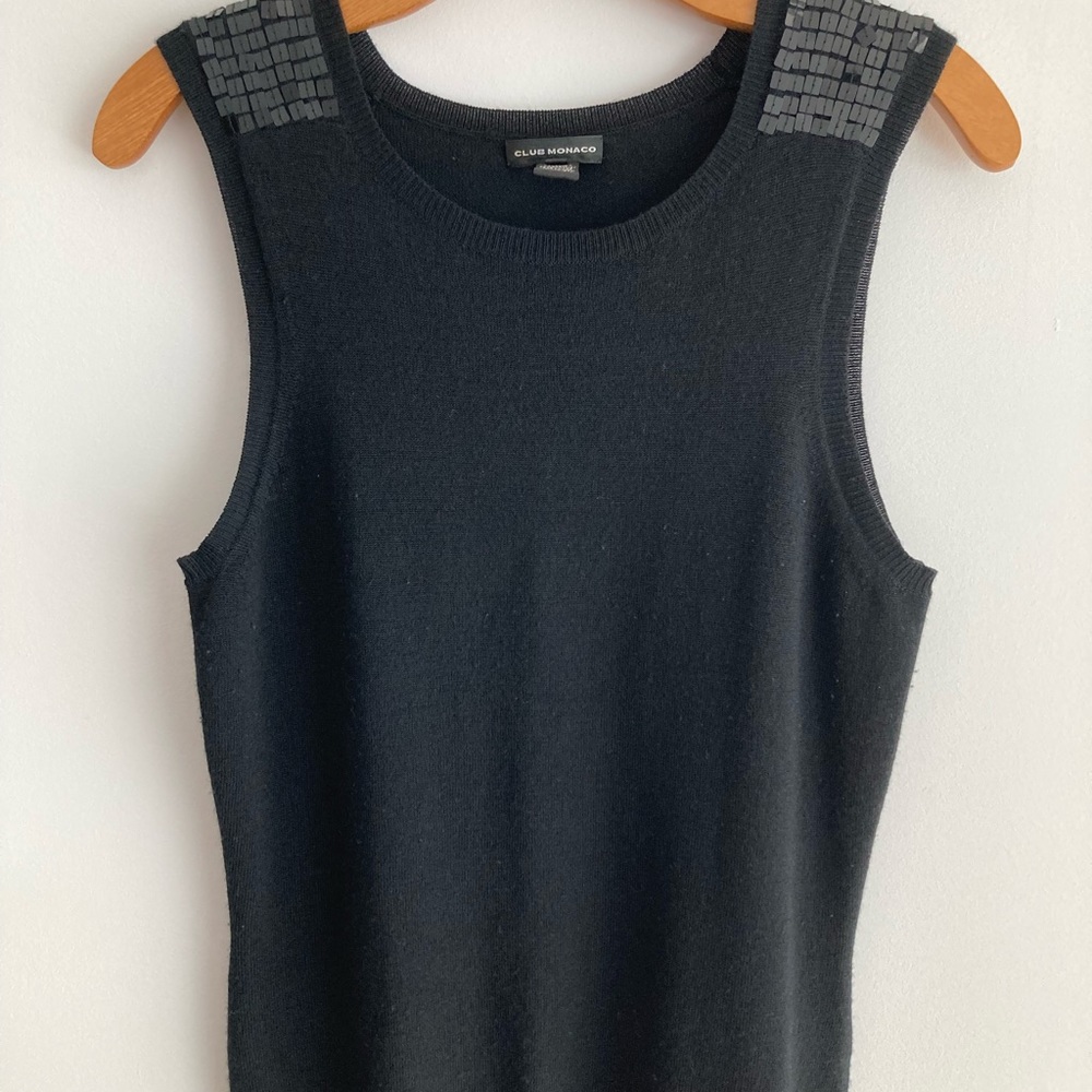 Club Monaco wool sleeveless top
